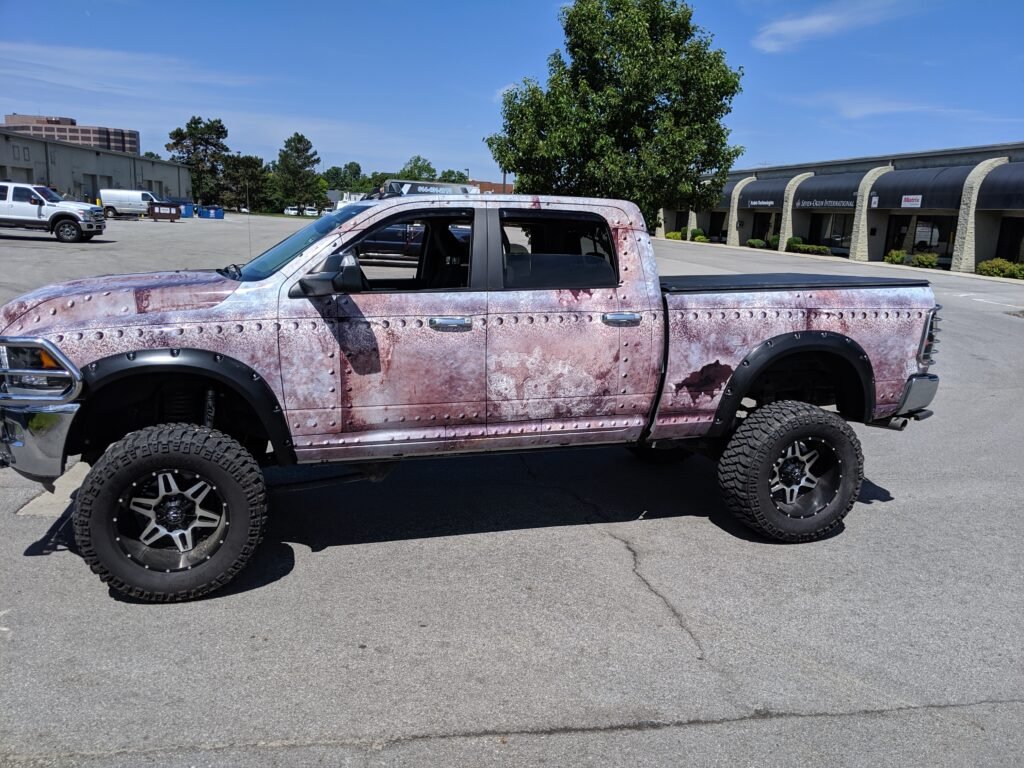 Rustic Design Truck Wrap Columbus Ohio